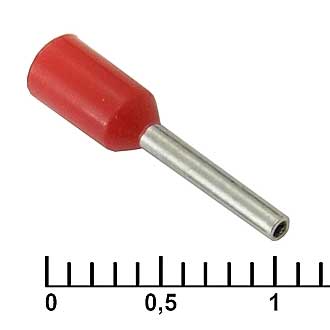 DN00508 RED (1X8MM) - Наконечник на кабель DN00508, красный, 1x8 мм