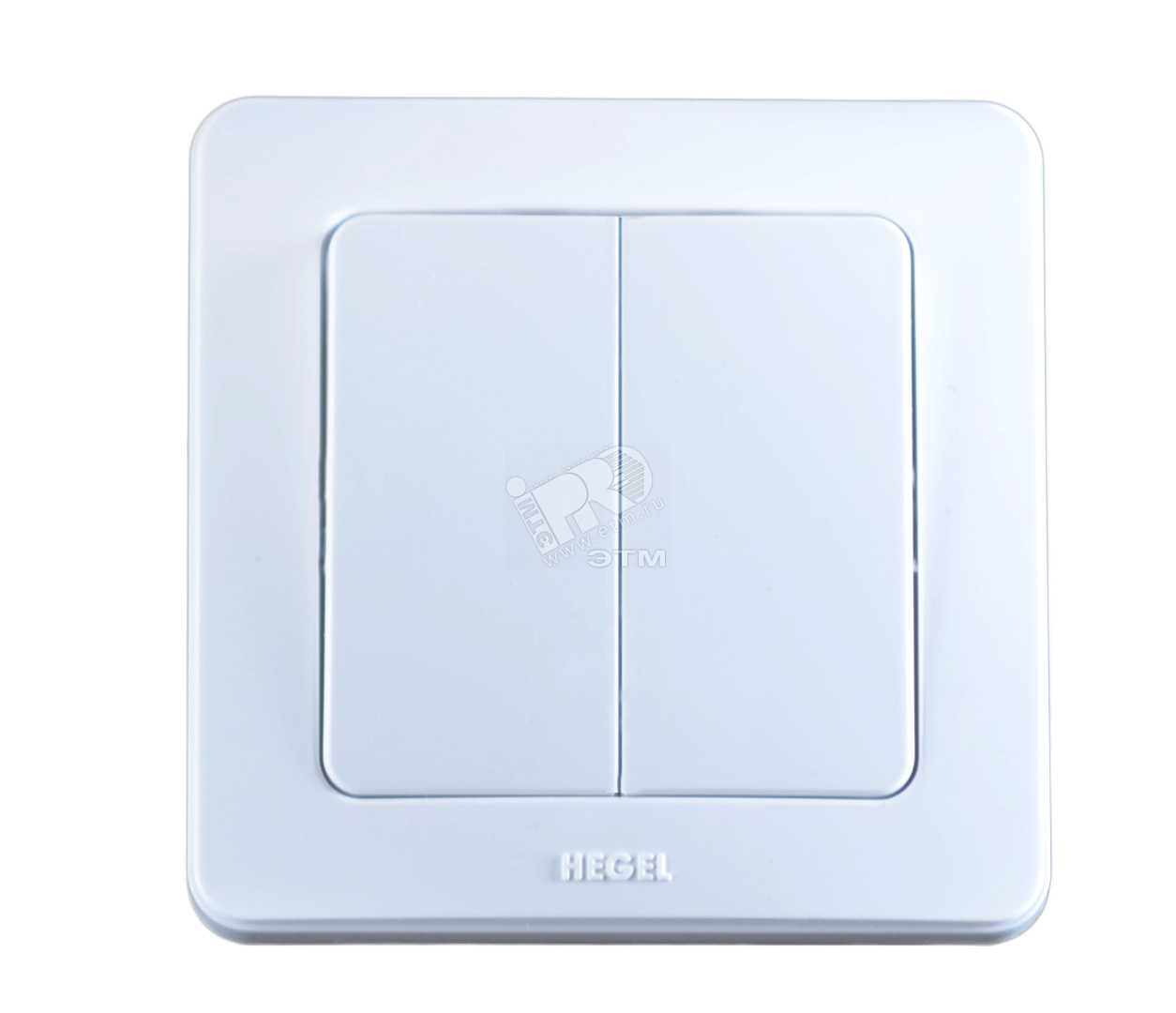 Выключатель двухклавишный скрытый белый 16А ВС16-351