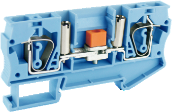 Измерительная клемма UJ5-6S(BU) - Измерительная клемма, тип фиксации провода: пружинный, номинальное сечение: 6 мм кв., 41A, 500V, ширина: 8,2 мм, цвет: синий, тип монтажа: DIN 35