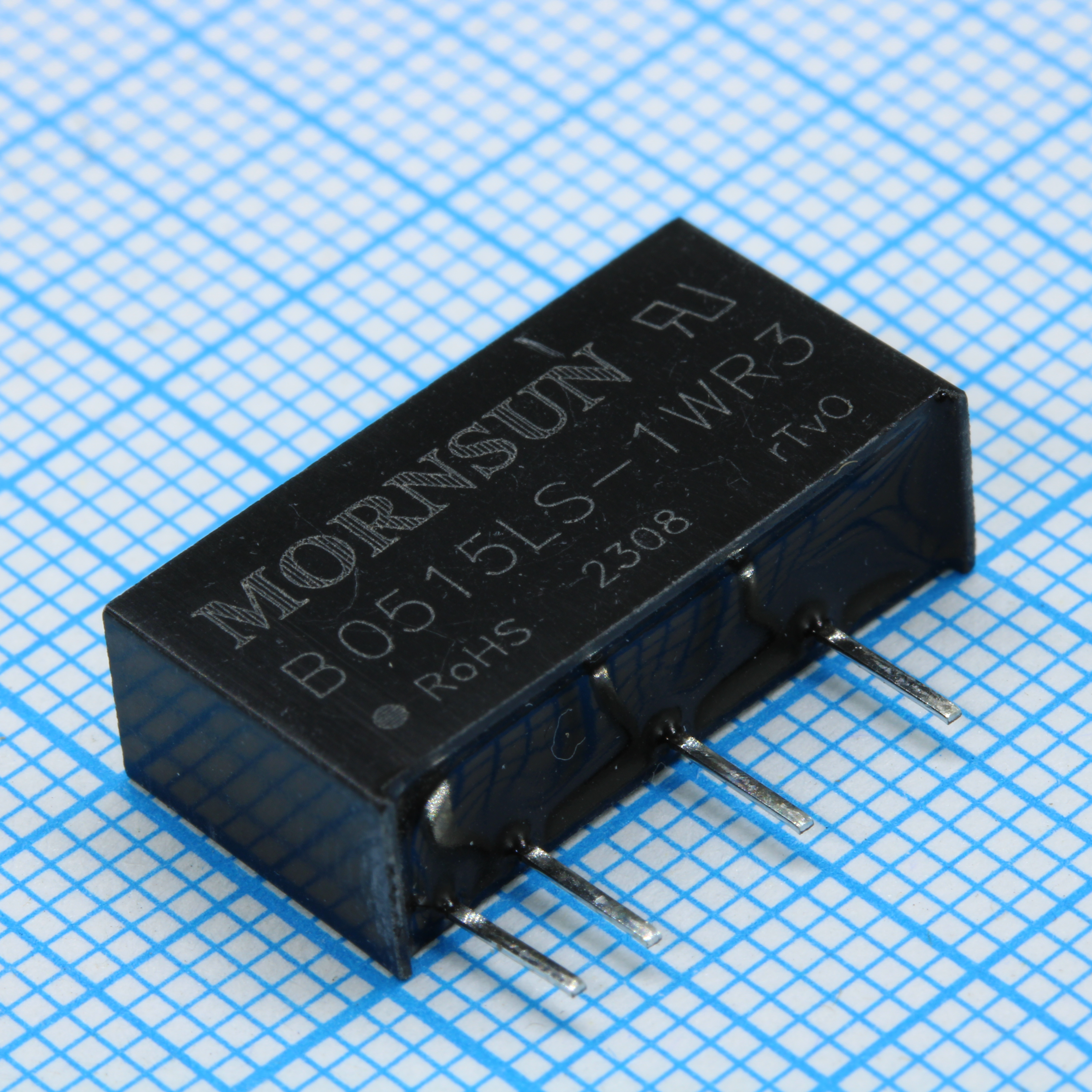 B0515LS-1WR3 - Преобразователь DC/DC 1Вт вход 5 (4.5...5.5)В выход 15В/67мА КПД 79% -40...+105°С 1500В