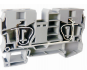 Проходная клемма UJ5-10E - Проходная клемма, серия E, тип фиксации провода: пружинный, номинальное сечение: 10 мм кв., 65A, 800V, ширина: мм, цвет: серый стандарт GB/T14048.1, тип монтажа: DIN 35