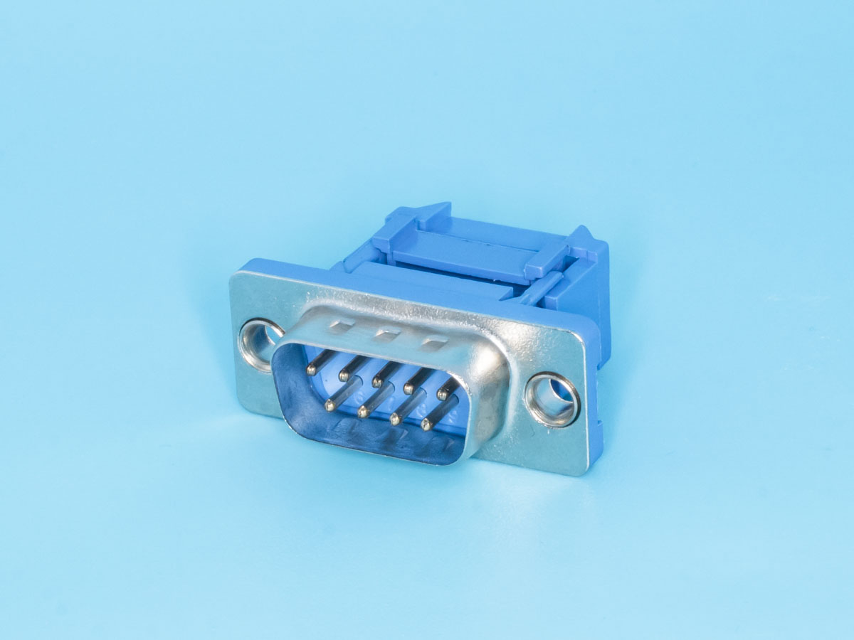 DI-9M - Разъем  9 контактов, вилка на плоский кабель