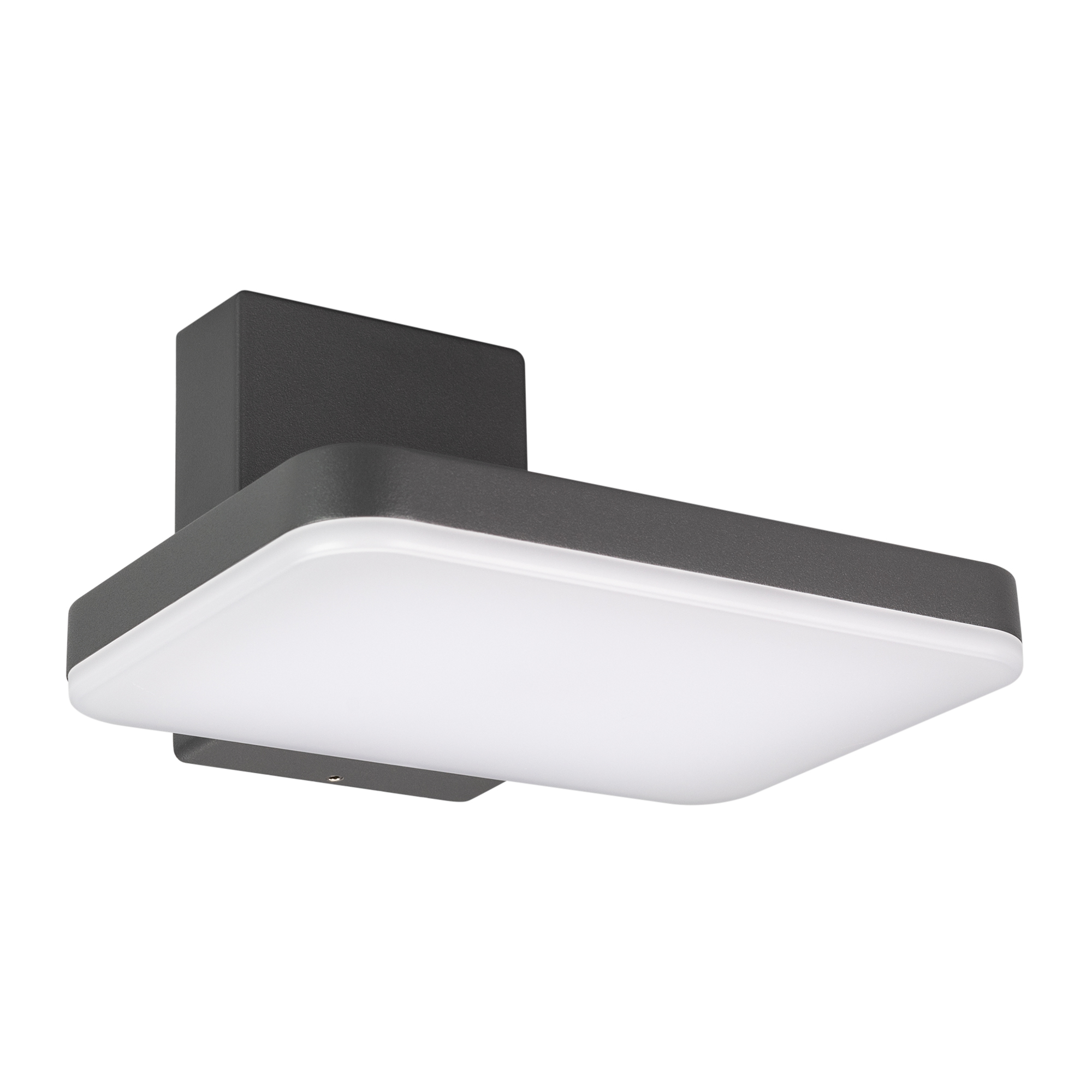 Светильник LGD-TENT-WALL-9W Warm3000 (GR, 110 deg, 230V) 029977 - Настенный светильник для подсветки входных групп и фасадов зданий. Цвет ТЕПЛЫЙ БЕЛЫЙ 3000К, 9Вт (830лм). Влагозащищенный корпус IP65 - серый алюминий, экран из поликарбоната. Питание 220В, 