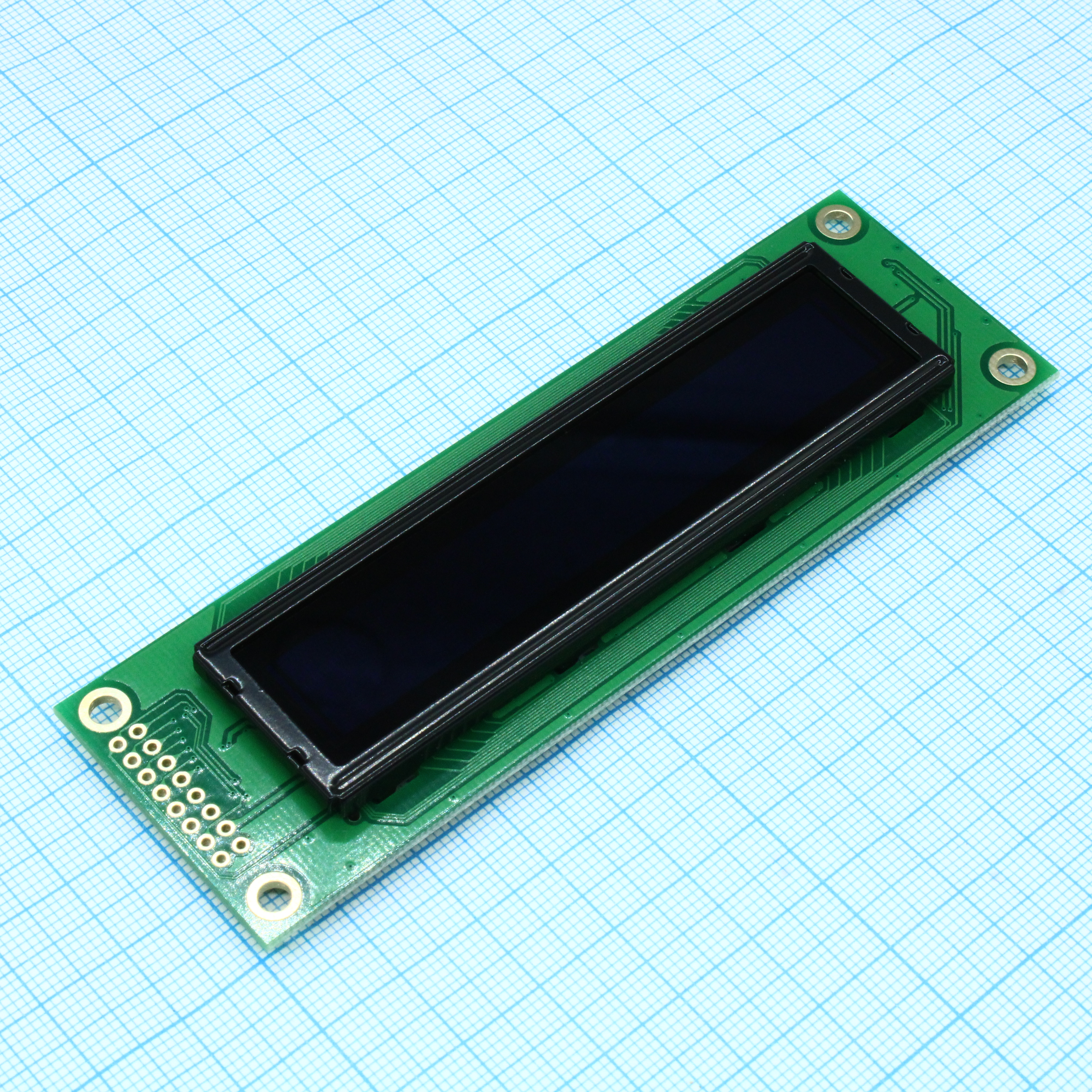 WEH002002ALPP5N00100 - OLED символьный 20х2 (2002A), желто-зеленый, 8-битный паралл. интерфейс 6800, VDD = 3.0 ... 5.3 В, -40...+80С