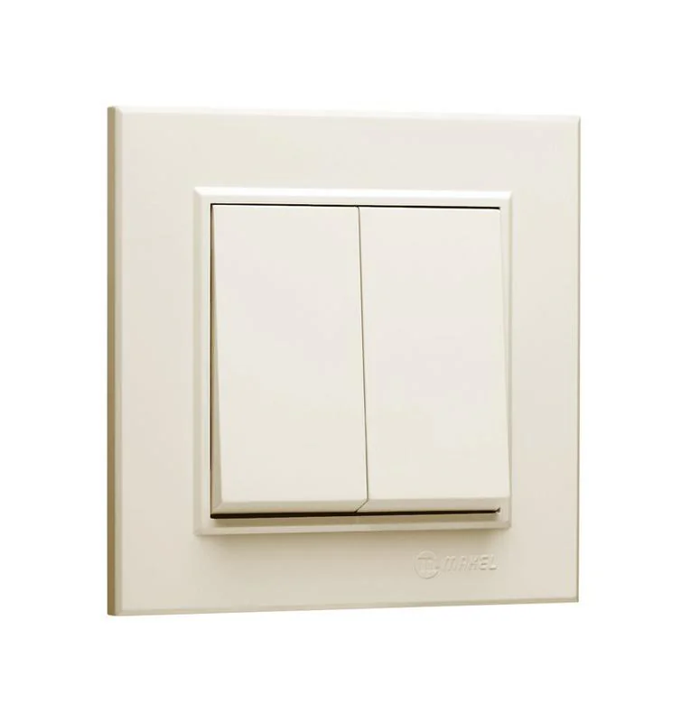 Выключатель 2-кл. СП Karea 10А IP20 крем. 56010003