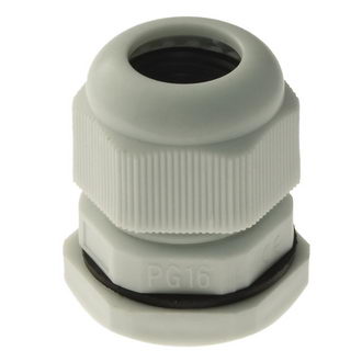PG16 (IP 54) серый - Кабельный ввод PG16 (IP 54) Серый, полиамид