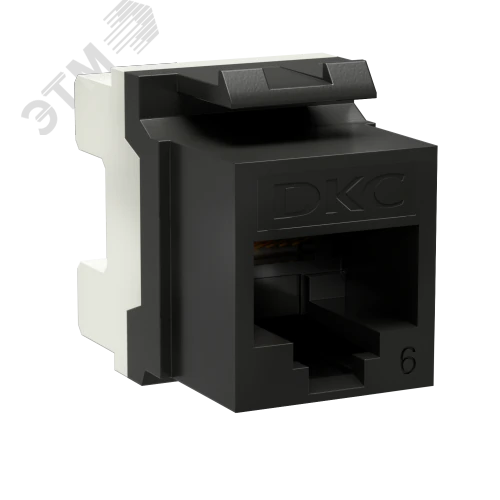 Модуль Keystone RJ45 CAT6 неэкранированный(UTP), 180 градусов, черный(форм-фактор A10) RNK6U180BK