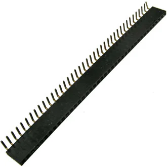 PBS-1X40R (PBS-40R)ШАГ 2.54 ММ - Гнездо для плат 2.54 мм PBS-1x40R (PBS-40R)шаг 2.54 мм, 40 контактов