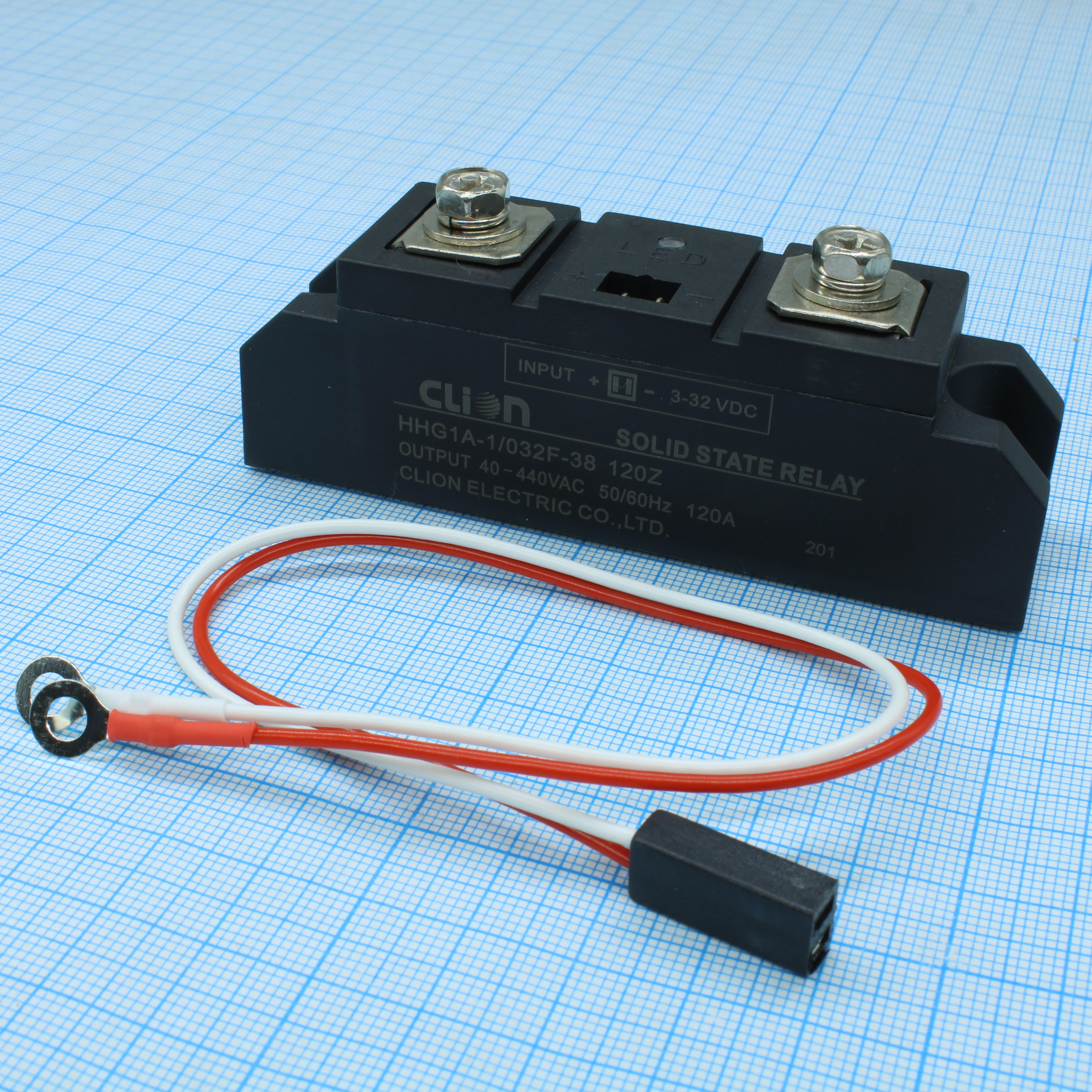 HHG1A-1/032F-38-120A - Реле твердотельное 3-32В, 120A/440VAC (zero-cross)