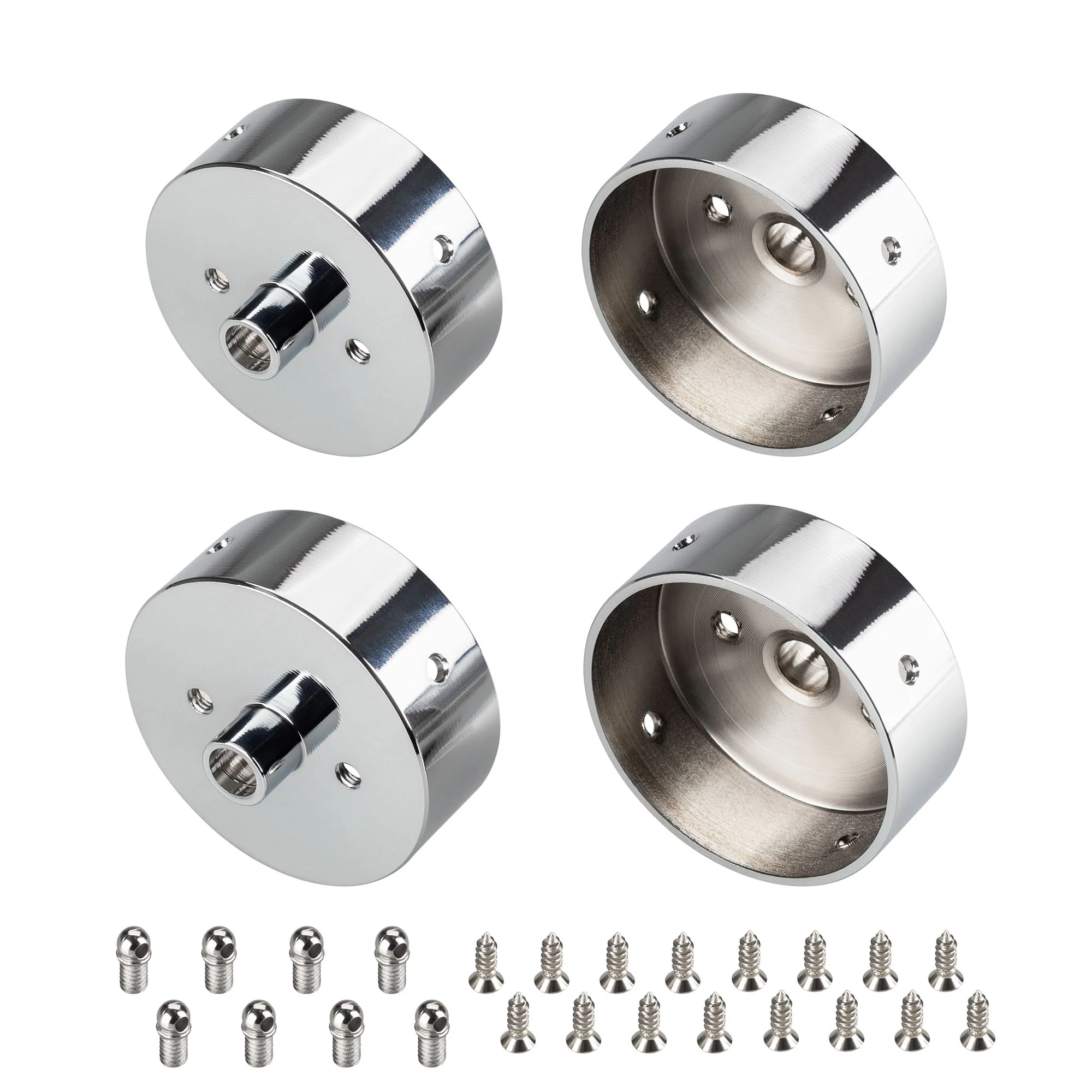 Заглушка WPH-FLEX-D40-360deg с отверстием 045906 - Заглушка с отверстием для силиконового профиля WPH-FLEX-D40-360deg. Материал - металл. В комплекте 4 заглушки, 16 саморезов, 8 винтов. Цена за комплект.