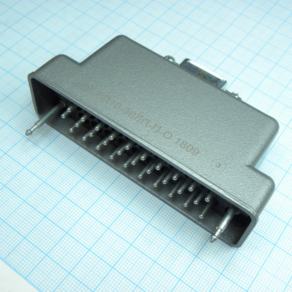 РП10-30 ЛП-П-О вилка с/к - Соединитель  низкочастотный, прямоугольный, внутреннего монтажа