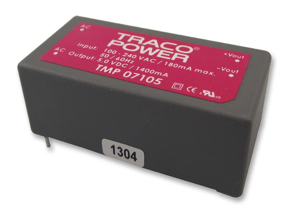 TMP 30512 - Преобразователь AC/DC строенный выход 5В/12В/-12В 3A/0.6A/0.6A 30Вт 7-выводов