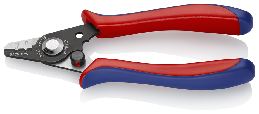 Стриппер для удаления первичной (O 0.125 мм) и вторичной (O 0.25 мм) оболочек оптоволокна, 130 мм, S KN-1282130SB