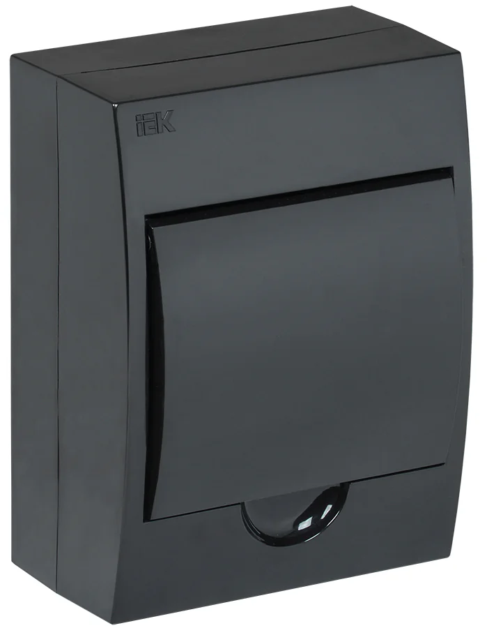 Корпус модульный пл. нав. ЩРН-П-6 черный IP41
