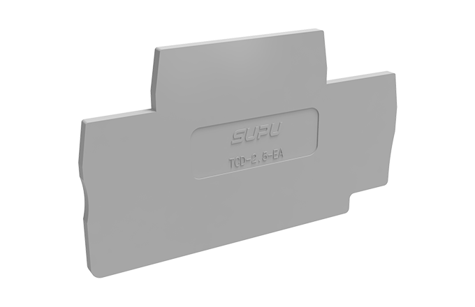 Торцевая крышка TCD2.5-2-GY-EA - Торцевая крышка для клемм TCD2.5-2..., цвет: серый