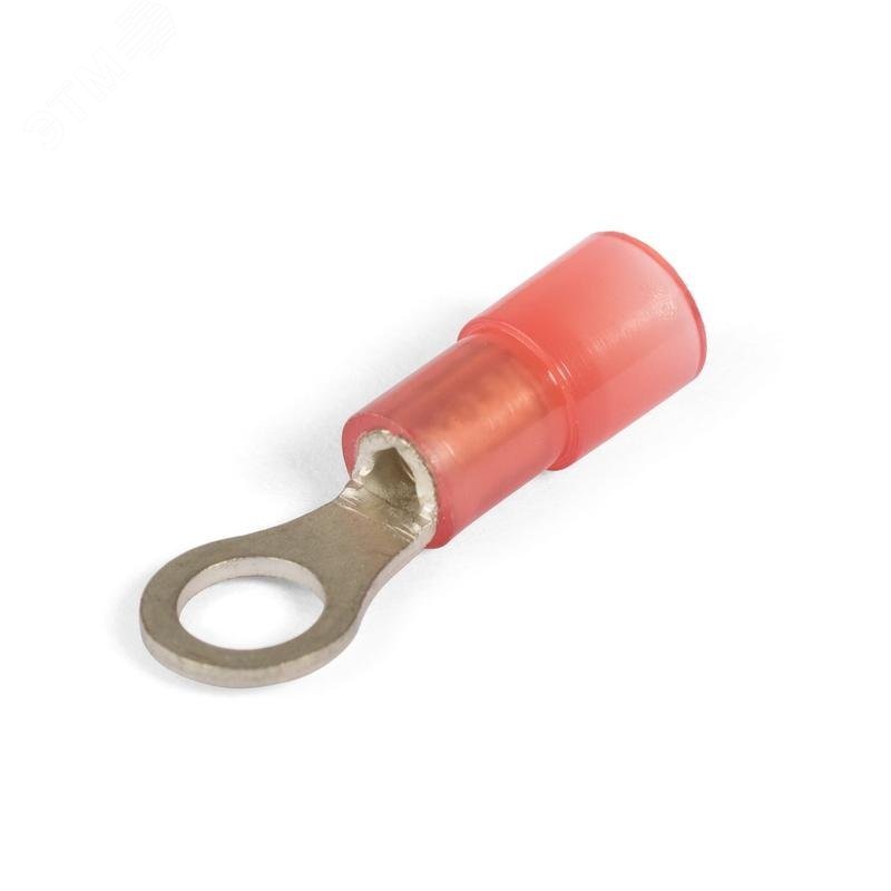 НКИН 10-8 - Наконечник кабельный кольцевой изолированный с нейлоновой манжетой, сечение 10мм2 под М8