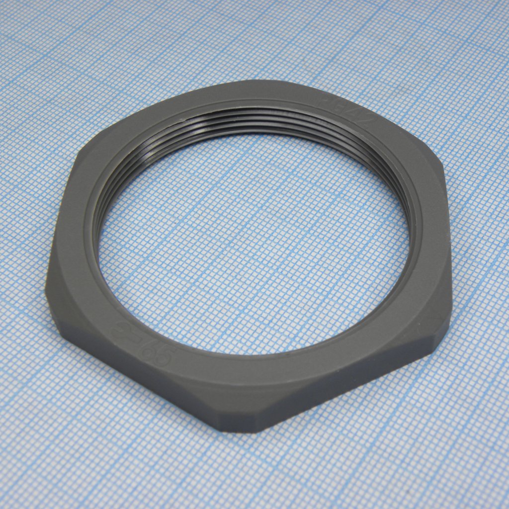 DLM-PG42P-1 (grey) - Гайка для крепления кабель ввода на панель