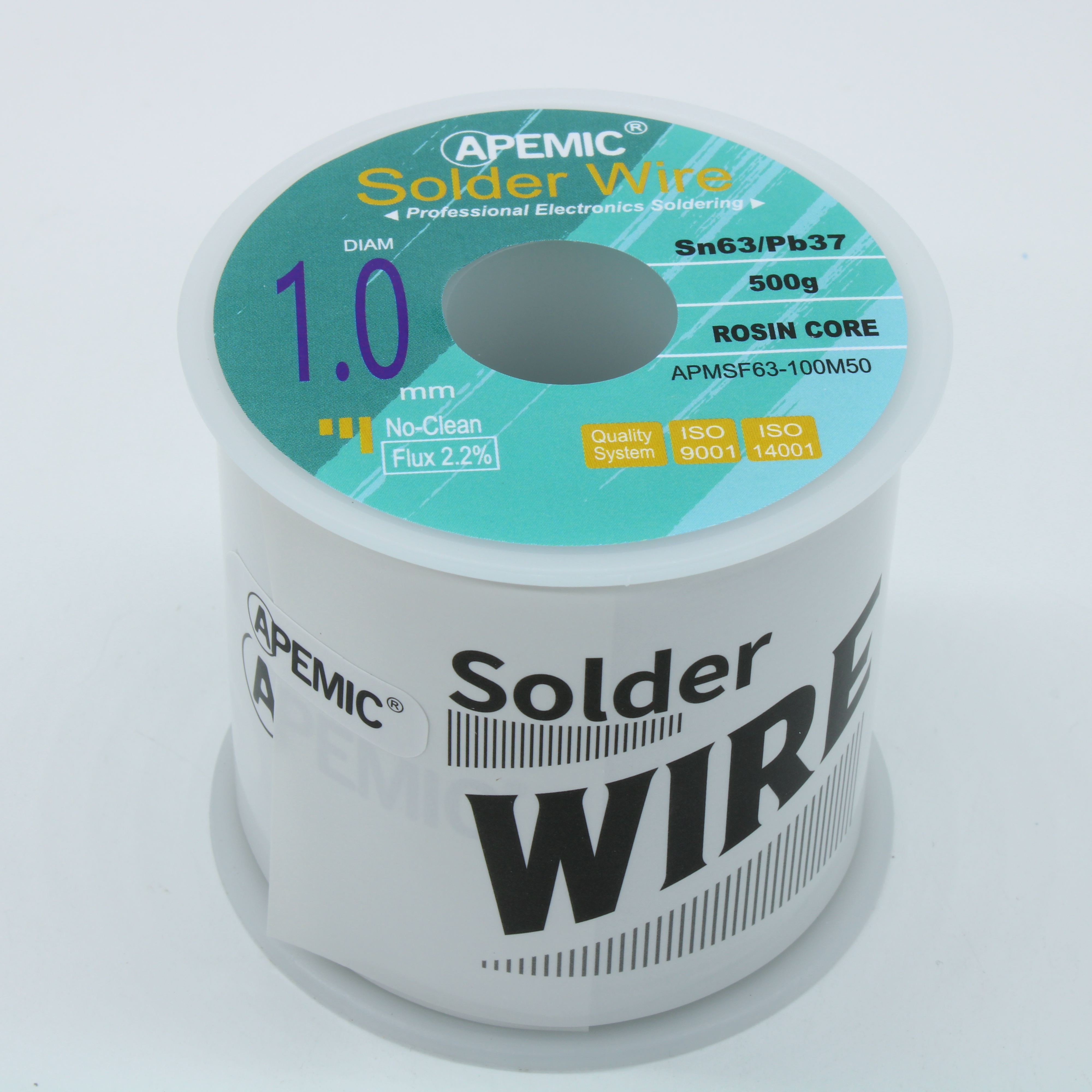 Припой Sn63Pb37 ROL0 1.0мм 500гр - Припой трубчатый оловянно-свинцовый ПОС63 1.0мм 500гр., с флюсом 2.2%