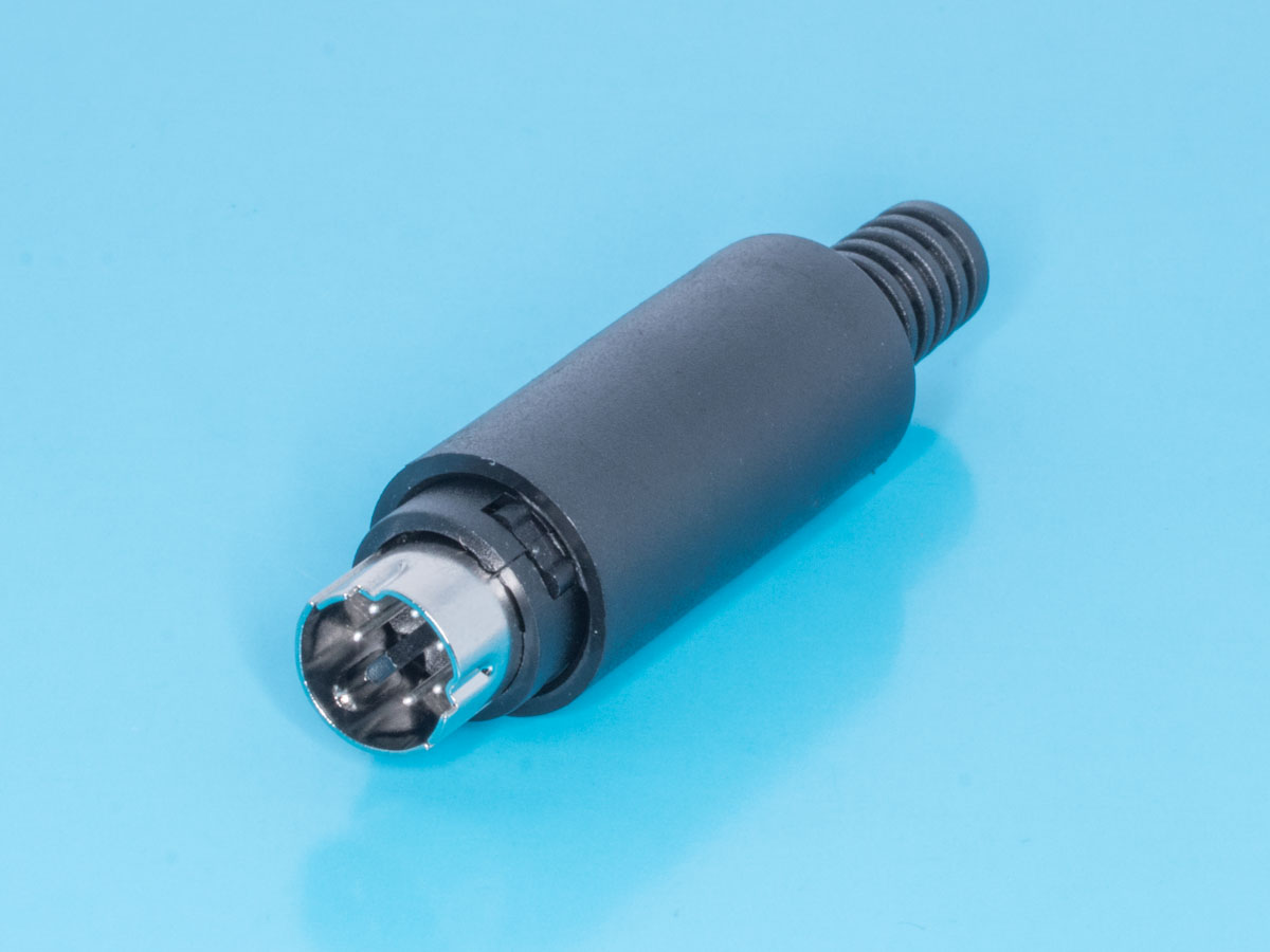 MDN-6M - Вилка mini DIN 6 контактов на кабель