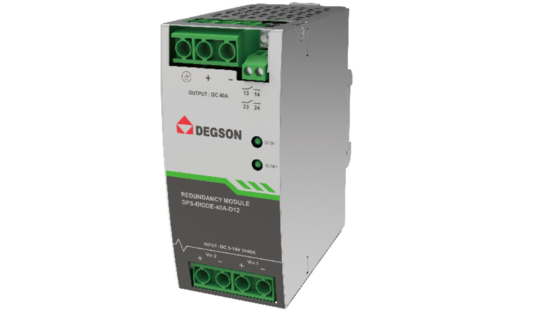 Модуль резервирования DPS-DIODE-40A-D48 - Модуль резервирования, номинальное напряжение: 48 VDC, номинальный ток: 40A, диапазон входных напряжений: 36-60V, монтаж: на DIN рейку, температура окружающей среды –40°C…+80°C