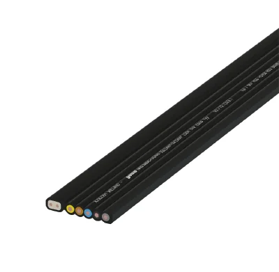 Кабель плоский gesis®NRG 5G2,5+2X1,5 PVС - Плоский кабель 5+2 полюсов, серия gesis NRG, сечение: 5х2,5 мм кв. + 2х1,5 мм кв., материал изоляции: PVC, цвет: черный
