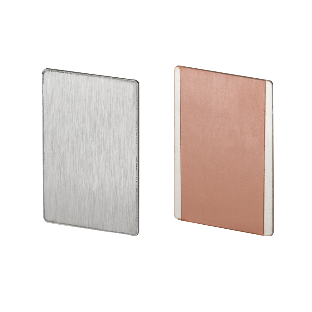 Заглушка для EX, глухая металлическая 013294 - Заглушка глухая металлическая для профиля ЕХ (для стекла). На обратной стороне монтажный скотч.