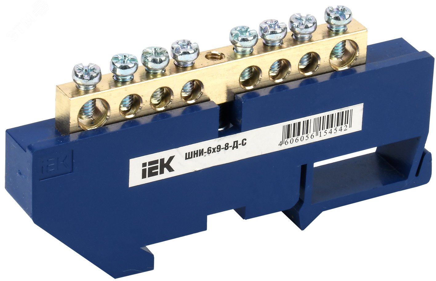 Шина нулевая на DIN-изол. ШНИ 6х9-8-Д-С IEK YNN10-69-8D-K07