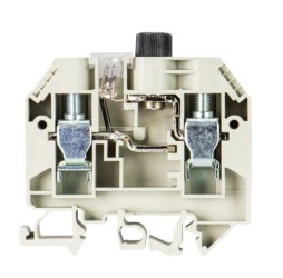 Клемма разъед. WK 10/SI /U 5x20M, GLB - Предохранительная клемма, тип фиксации провода: винтовой, номинальное сечение: 10 мм кв., 500V, ширина: 12 мм, цвет: серый, тип монтажа: DIN 35