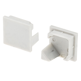 Заглушка ARH-KANT-16S глухая 016566 - PVC серая заглушка, глухая, для профиля KANT-H16 с угловым экраном.