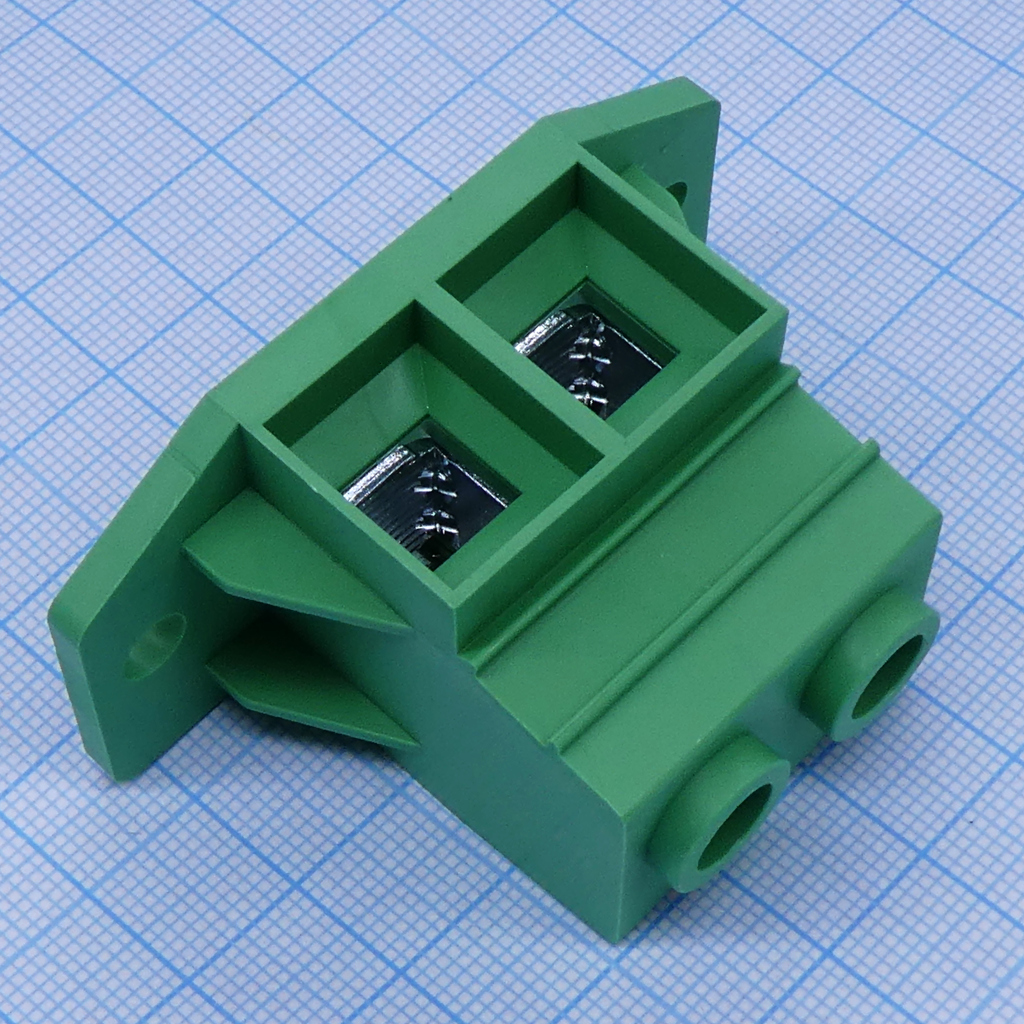 DG137TM-15.0-02P-14-00A(H) - Универсальный винтовой клеммник на плату 2 контакта шаг 12.5мм зеленый