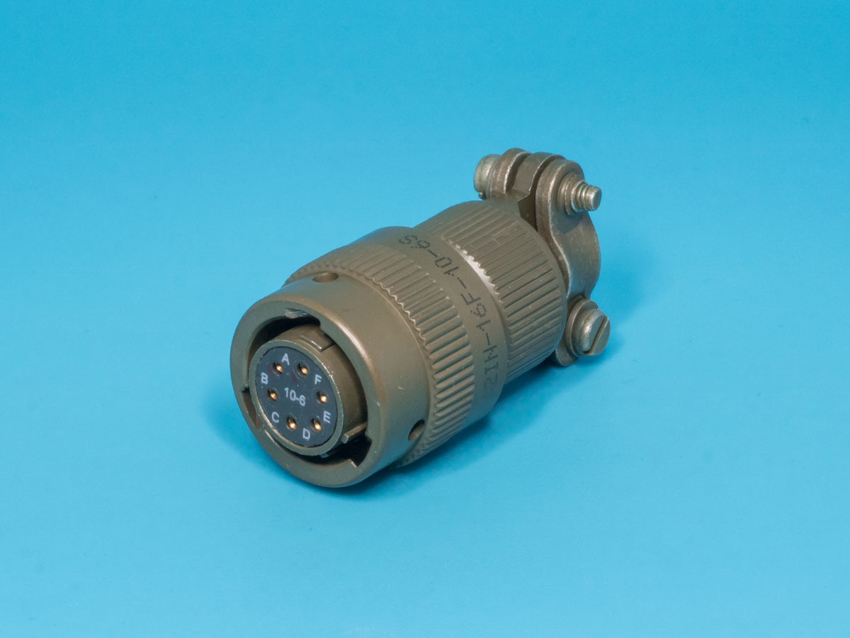 62IN-16F-10-6S - Circular MIL Spec Connector 6P Size 10 Recept MIL-DTL-26482 I