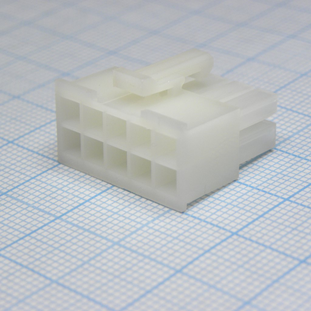 I-DS1073-02-SCT02X5 - Корпус разъема,  Гнездо, 10 конт.(2х5) шаг 4.2 мм Серия Mini-Fit, требуются контакты T-DS1073-02-SC600