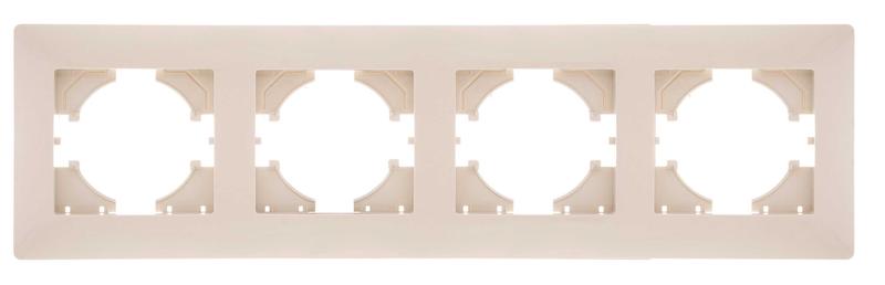 Рамка 4-м Bravo беж. С1040-003