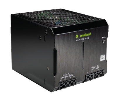 Блок питания WIPOS PS3 24-40 - Источник питания, трехфазный, 24 V / 40 A, 960 W; диапазон входных напряжений: 320 – 576 V AC, 450 – 810 V DC; габариты (мм): ширина x высота x глубина: 135 x 125 x 180; вес 2,7 кг; монтаж: на DIN рейку, температура окружающ