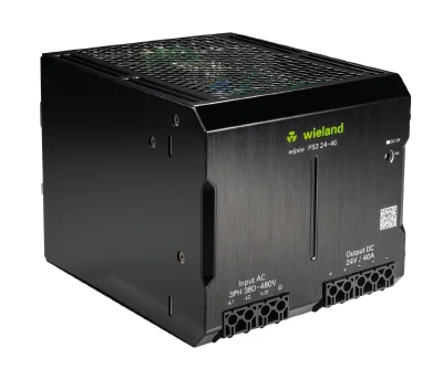 Блок питания WIPOS PS3 24-40 - Источник питания, трехфазный, 24 V / 40 A, 960 W; диапазон входных напряжений: 320 – 576 V AC, 450 – 810 V DC; габариты (мм): ширина x высота x глубина: 135 x 125 x 180; вес 2,7 кг; монтаж: на DIN рейку, температура окружающ