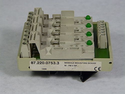 Основание M-PB 4 SP - Держатель модуля для 4 твердотельных реле, выход с управлением положительным напряжением держатели модулей поставляются без твердотельных реле и без слаботочных предохранителей, с винтовой фиксацией провода, серия flare