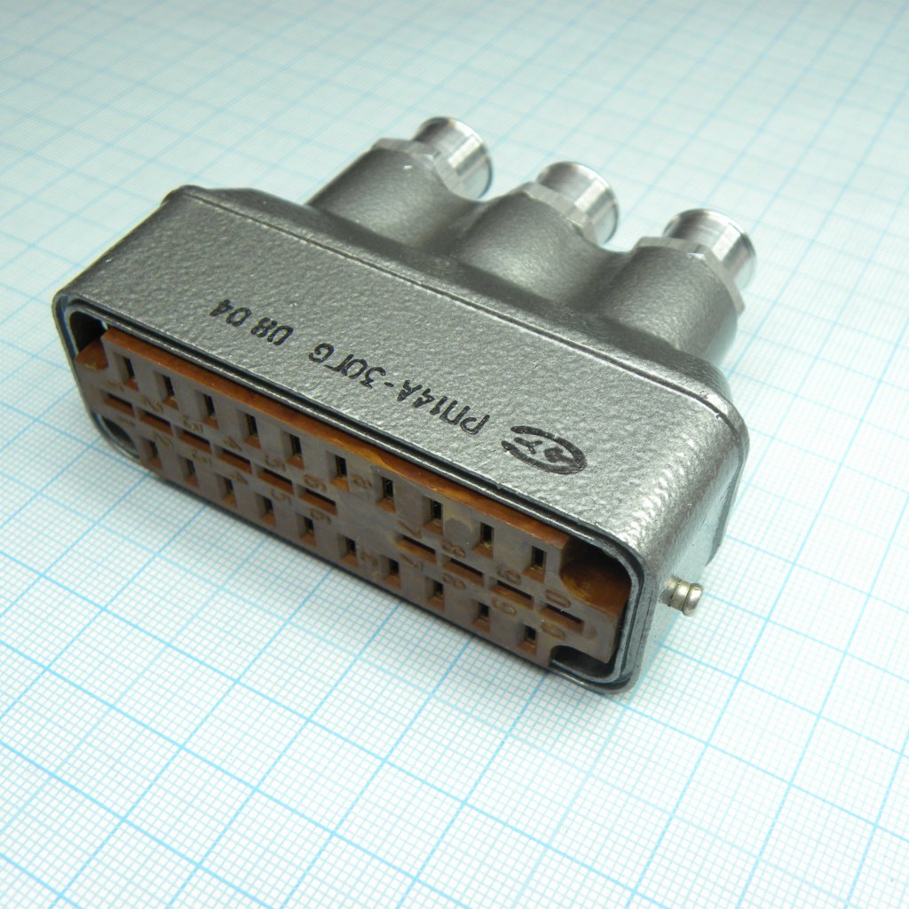 РП14А-30Г6 розетка - Соединитель  низкочастотный, прямоугольный, внутреннего монтажа