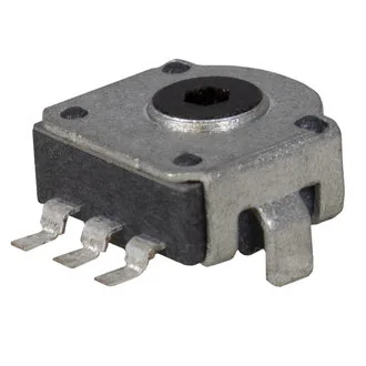 EC100 24/12 - Энкодер EC10 24 щелчка, 12 импульсов, без вала, SMD монтаж
