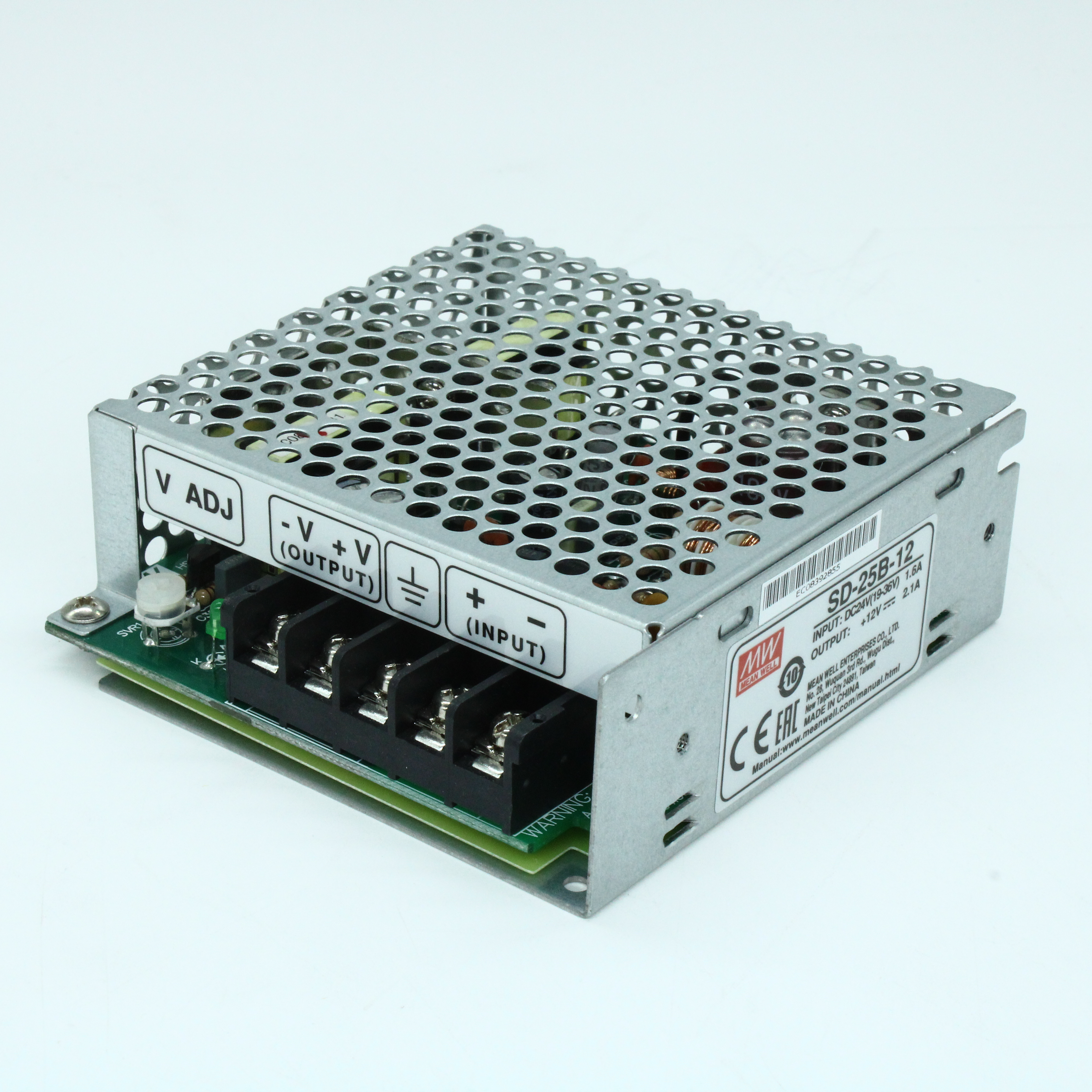 SD-25B-12 - DC-DC, 25Вт, Uвх=19 - 36В, Uвых=12В/2.1А, изоляция 1500В DC, рег. Вых=±10%Uном, в кожухе 99х97х35мм, -10°С…+60°С