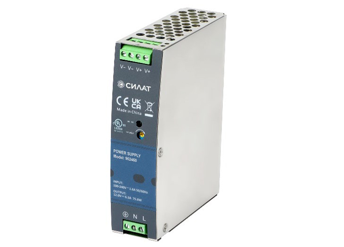 Источник питания 24 V DC/3,2 A, 902451 - Источник питания, однофазный, 24VDC / 3,2A, 75,6W, диапазон входн. напр.: 90 - 264VAC / 127 - 370VDC; габариты (мм): 114,5х125х32, монтаж: на DIN рейку