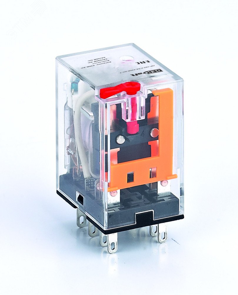 Промежуточное реле 2 конт. с LED инд. и TEST функ. 5А 380В AC ПР-102 23867DEK