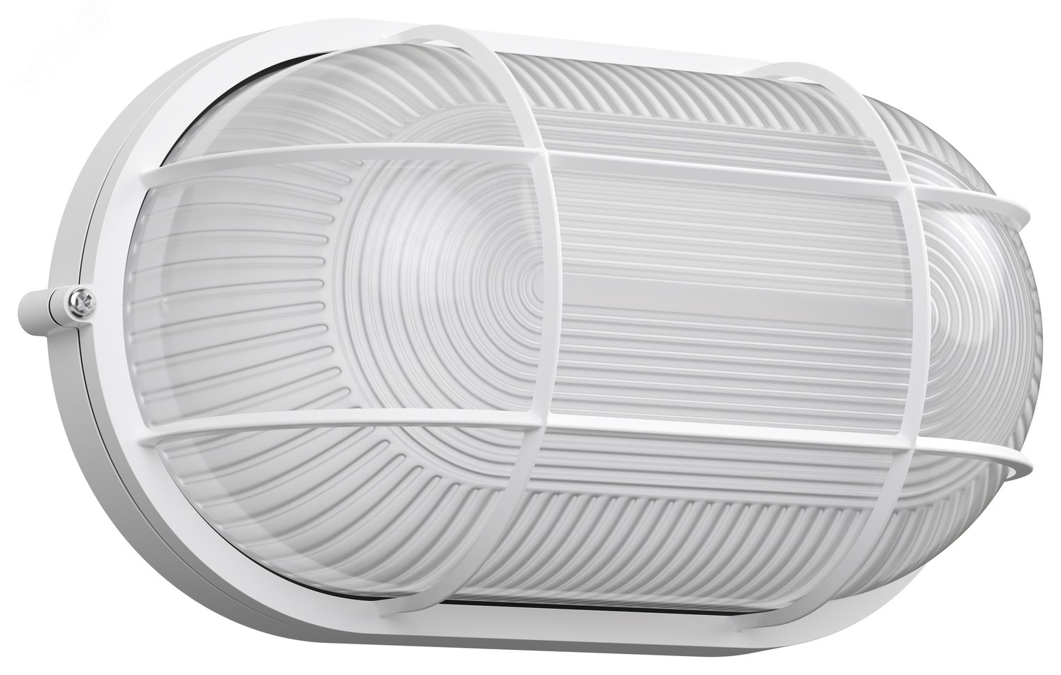 Светильник НПП1202 белый/овал с реш. 100Вт IP54 LNPP0-1202-1-100-K01