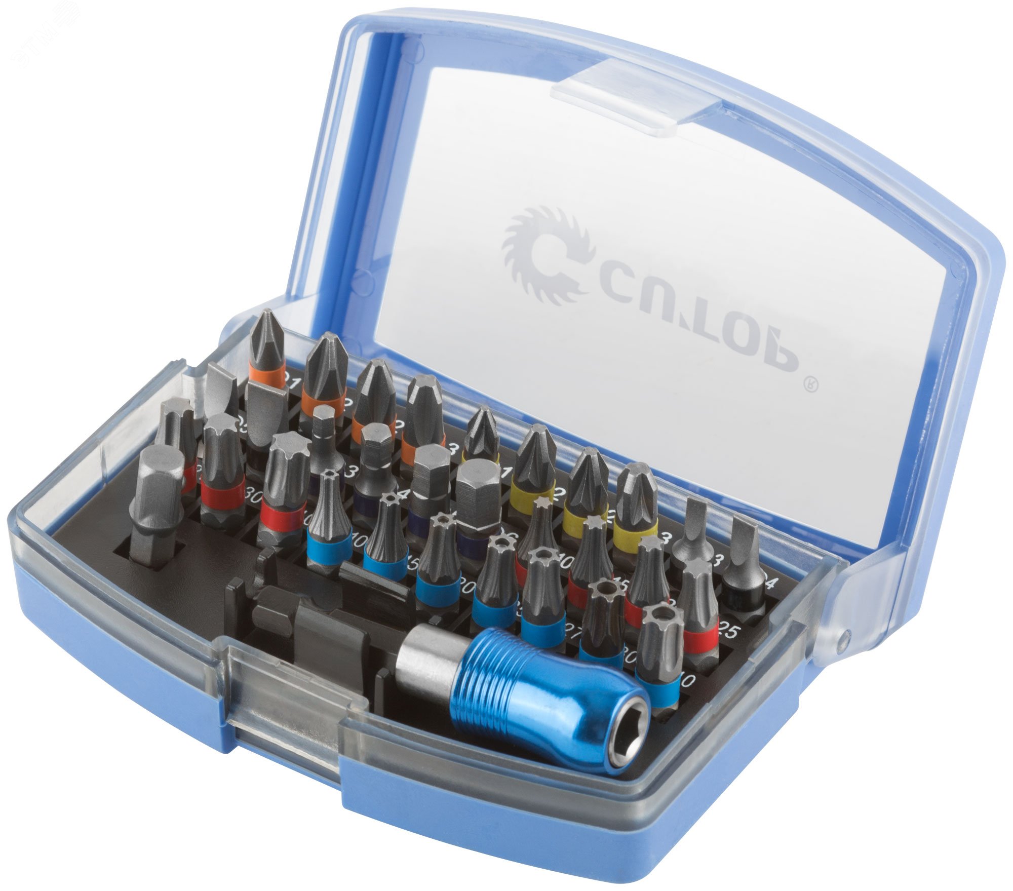 Набор бит в пластиковом боксе Profi (32 предмета) 83-665