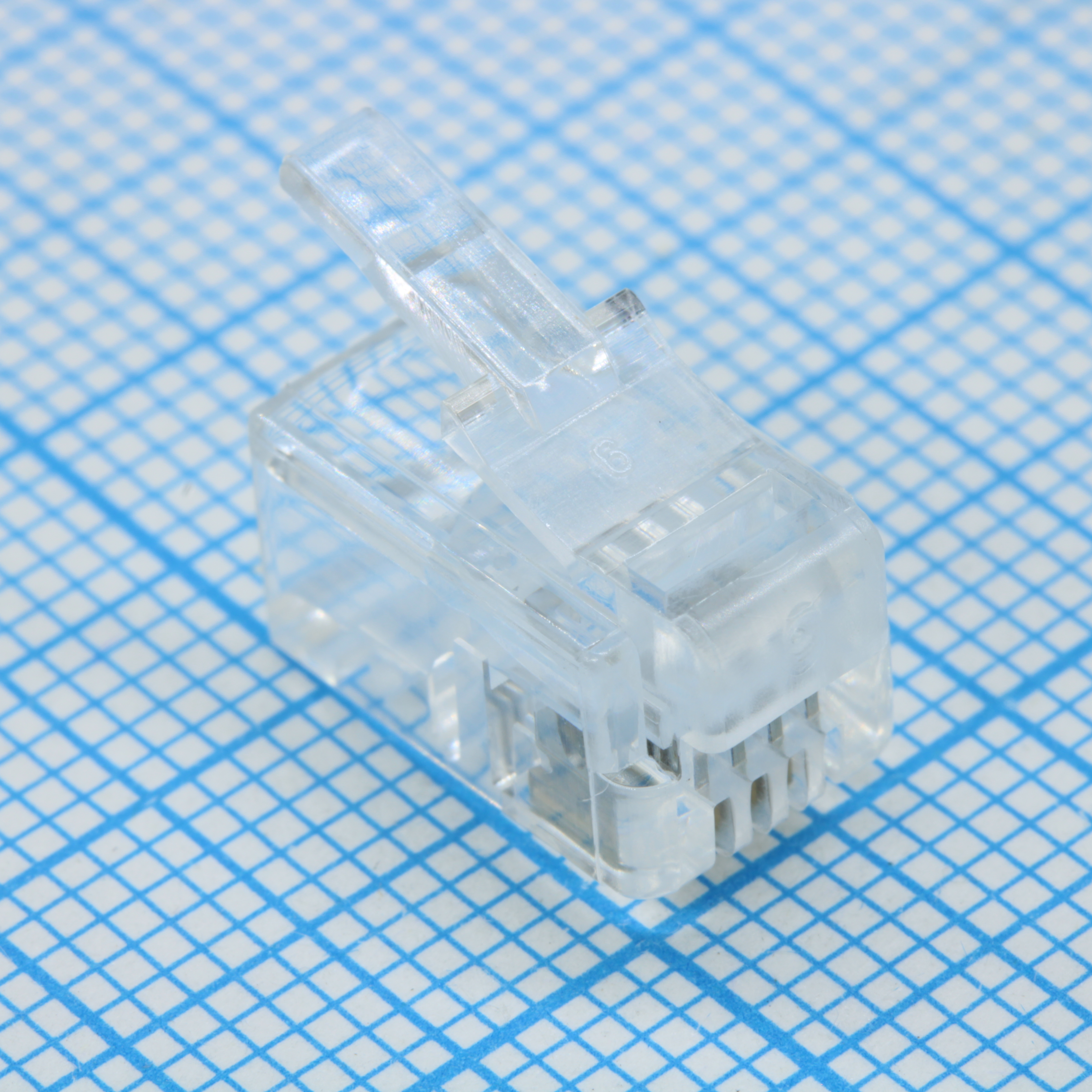 DS1121-01-P40T - Разъем телефонный RJ-14 (вилка) на кабель