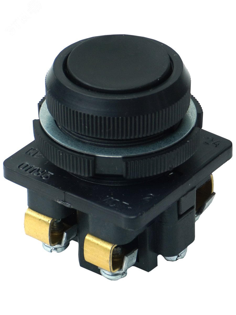 Выключатель кнопочный КЕ-011 У3 исп.2 1з+1р цилиндр IP40 10А 660В черн. ET502424