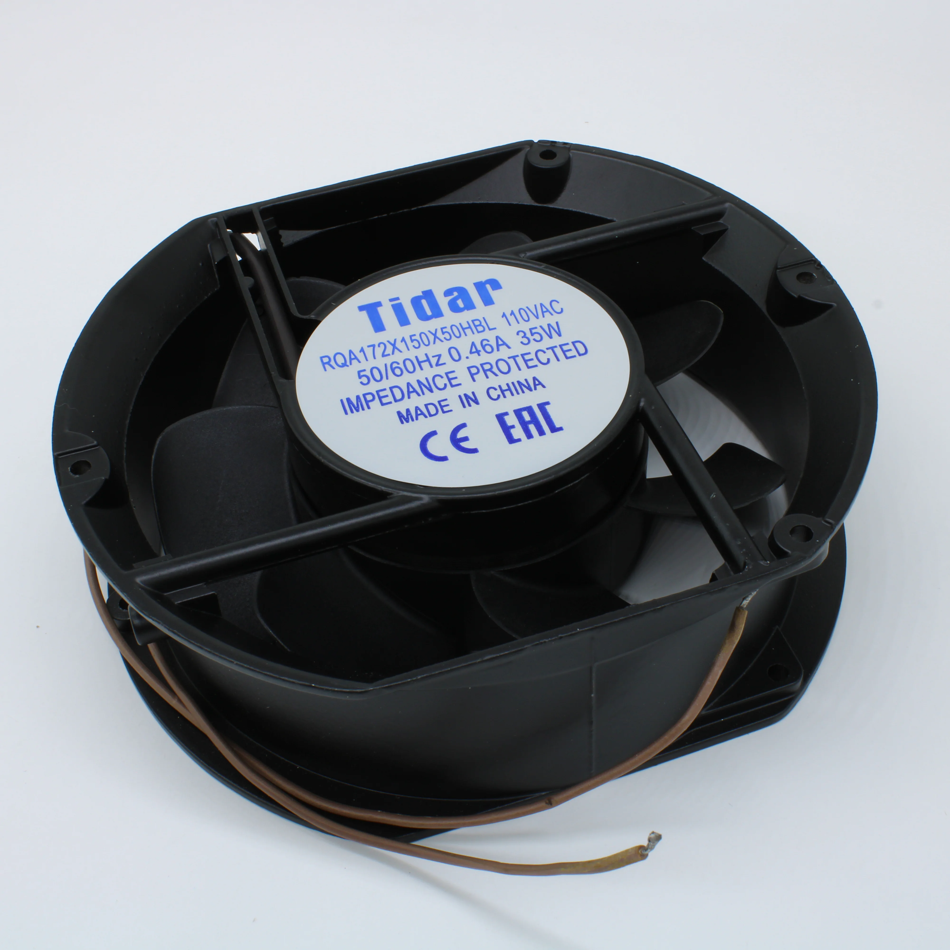 RQA 172X150X50HBL 110VAC - Вентилятор 110В AC, 2200об/мин., 172х150х50мм, 255 м3/час, 65 дБ, подшипник качения, тип вывода - провод
