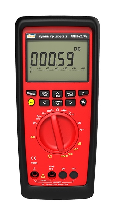 АКИП-2209/2 - Мультиметр цифровой с автоматическим выбором пределов измерения, True-RMS