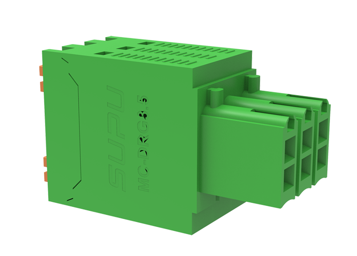 Розеточный разъем на кабель MC-DRG3.5H44P-0001 - Розеточный разъем, прямой, 2 этажа, на кабель, шаг: 3.5 мм, 22x2 полюса, фиксация провода Push-In исполнение: стандартное, 160V, 13,5A, цвет: зеленый