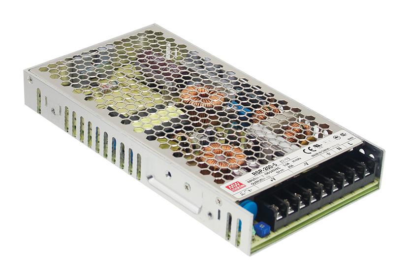 RSP-200-36 - AC-DC, 200.16Вт, ККМ, вход 88…264V AC, 47…63Гц /124…370В DC, выход 36В/5.56A, рег. вых 32.4…39.6В, изоляция 3000В AC, в корпусе 215х115х30мм, -30…+70°С