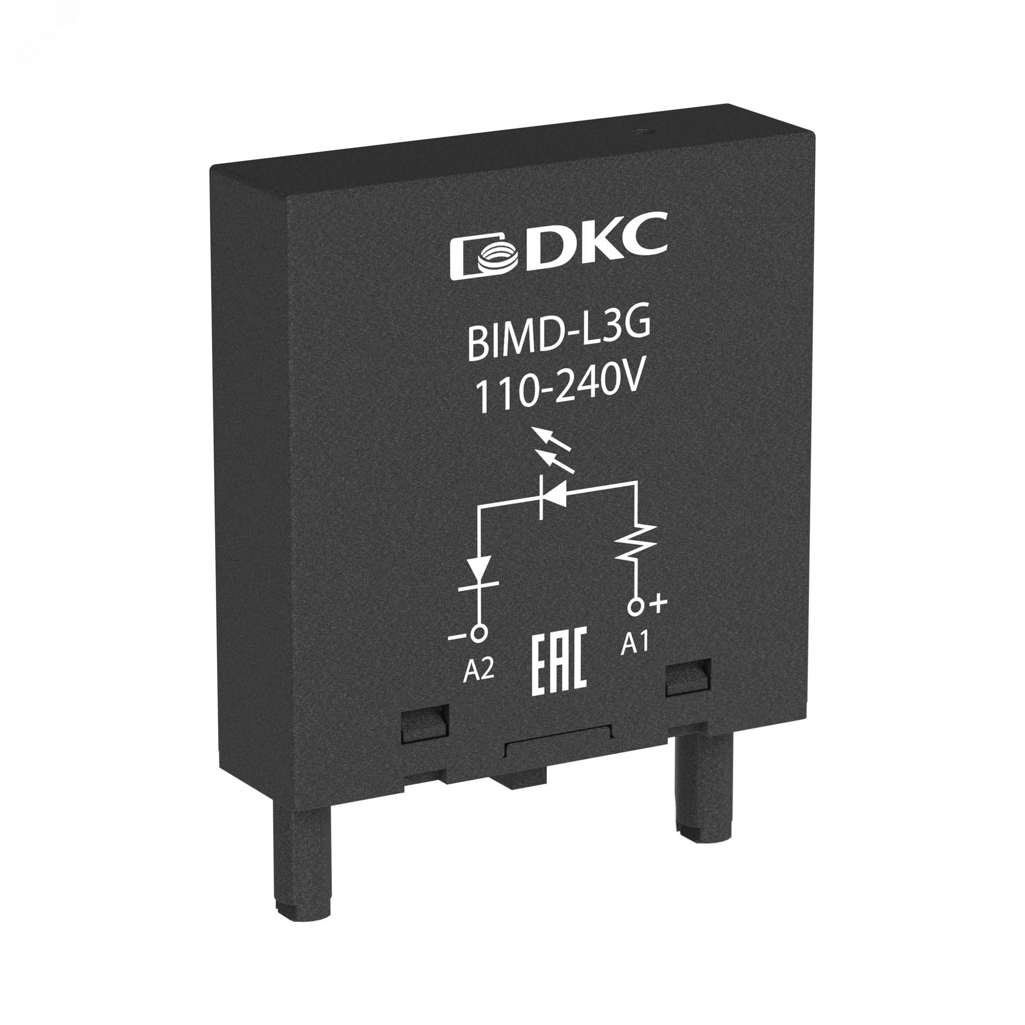 Модуль индикации и защиты, LED зел-ный+Варистор (A1+), 24V AC/DC BIMD-LV1G